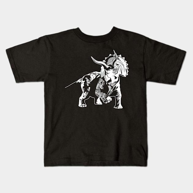 triceratops Kids T-Shirt by ElectricPeacock